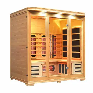 Vidalux 4 Person Full Spectrum Infrared Sauna With Complete Heat