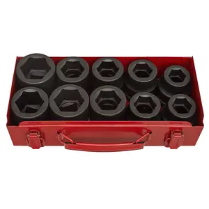 Sealey Impact Socket Set 10pc 1"Sq Drive Metric/Imperial AK688