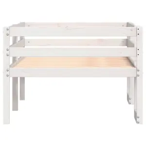 Berkfield Kids' Bed Frame without Mattress White 80x200 cm Solid Wood Pine