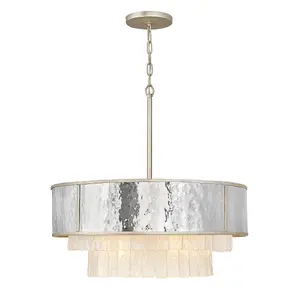 Luminosa Hinkley Reverie Cylindrical Pendant Ceiling Light Champagne Gold