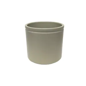 Ceramic Indoor Plant Pot - Light Green Matt - H12cm