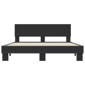 Berkfield Bed Frame without Mattress Black 160x200 cm