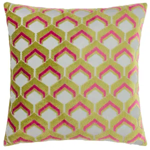 Paoletti Ledbury Velvet Jacquard Polyester Filled Cushion