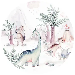 Dinosaur Animal Friends Mural - 144x144cm - 5524-R