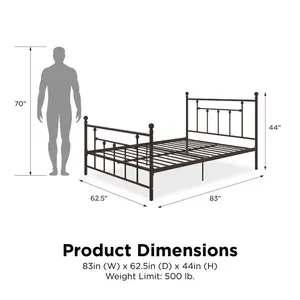 Eastford Bed Frame Bronze / Kingsize (5')