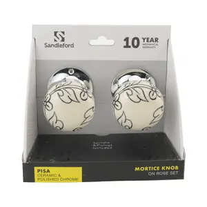 Sandleford Mortice Knob Set - Pisa Ceramic