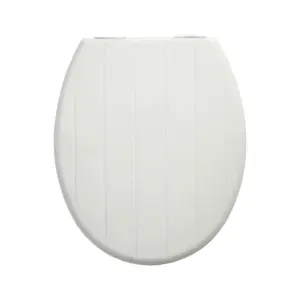 Bemis White Cottage Soft Close Ultra-Fix Toilet Seat