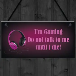 Neon Effect Pink Gaming Sign For Girls Bedroom Sign Girl Gamer Gift For Daughter Sister