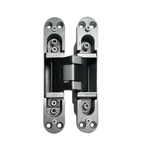 180-degrees Heavy Duty Stainless Steel Concealed Hinges For Large Doors (2 Pcs)