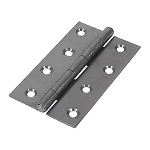 TIMCO Uncranked Butt Hinges (5050) Steel Self Colour - 100 x 58