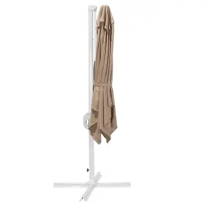 Cantilever Parasol 2.5 x 2.5 m Sand Beige MONZA