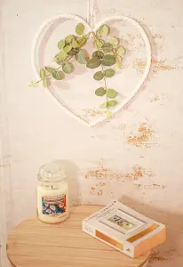 Hanging Heart Wreath With Eucalyptus