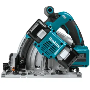 Makita DSP600ZJ 36v Twin 18v Brushless Plunge Cut Circular Saw 2x Guide Rails