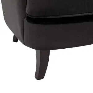 Armchair VIBORG II Velvet Black