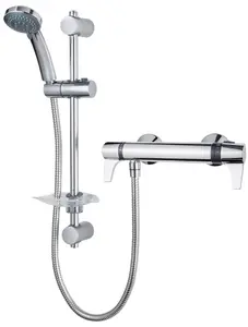 Triton Club EXE Lever Paddle Handle Thermostatic Unichrome Bar Mixer Shower