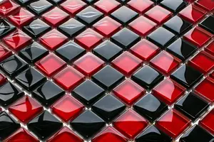 Glass mosaic on mesh for bathroom or kitchen 300mm x 300mm - Milan