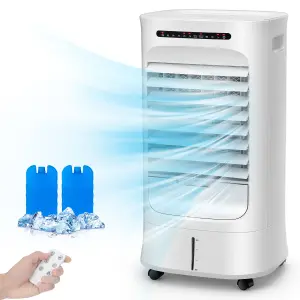 Costway 3-in-1 Evaporative Air Cooler Portable Quiet Swamp Cooler w/ Fan