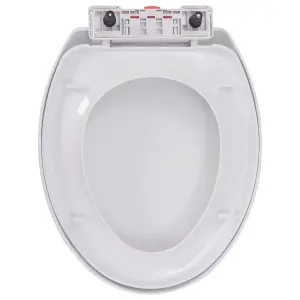 Soft-close Toilet Seat with Quick-release Design White