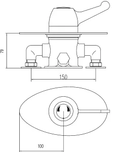 Contemporary Round Concealed Sequential Thermostatic Shower Valve with Lever Handle - Chrome - Balterley