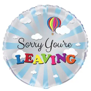 Unique Party Youre Leaving Goodbye Round Foil Balloon Multicoloured (One Size)