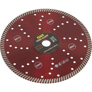 Turbo Allmat Diamond Blade for Stone, Concrete & Metal - 230mm Diameter, 22mm Bore