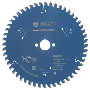 Bosch Professional Circular Saw Blade Expert for Aluminium - 165 x 20 x 2.6mm, 52 Teeth