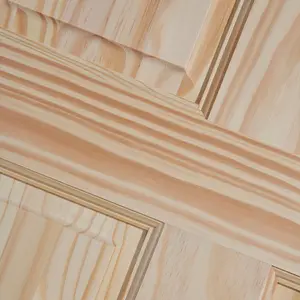 6 panel Unglazed Victorian Pine veneer Internal Clear pine Door, (H)1981mm (W)762mm (T)35mm