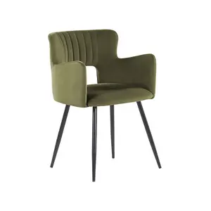 Kirssy Upholstered Dining Chair Olive Green