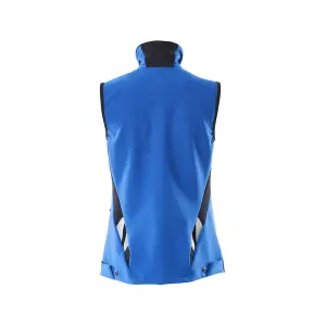 Mascot Accelerate Ladies Ultimate Stretch Light Gilet Jacket (Azure Blue/Dark Navy)  (Small)