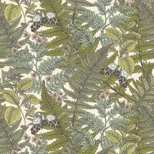 Hoopla Walls Wild Ferns Juniper Smooth Matt Wallpaper