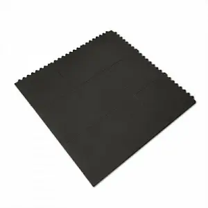 Rubber Gym Mat Interlocking Floor Tiles - Heavy Duty - 14mm x 900mm x 900mm