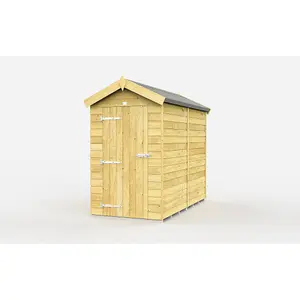 DIY Sheds 4x7 Apex Shed - Single Door Without Windows