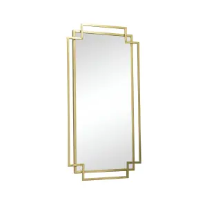 Melody Maison Gold Foiled Wall Mirror 94cm x 48cm