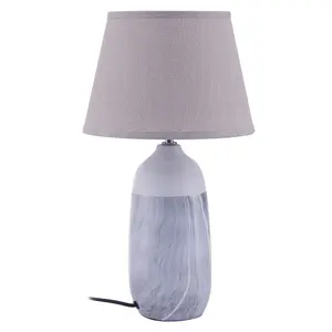 Interiors By Premier Elegant Beige Ceramic Table Lamp, Contemporary Bed Table Lmap, Easily Maintained Lamp for Livingroom Table