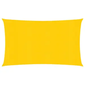 Berkfield Sunshade Sail 160 g/m2 Yellow 2x5 m HDPE