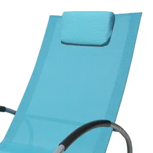 Sun Lounger Metal Turquoise CAMPO