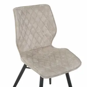 Mahaffie Upholstered Dining Chair (Set of 2) Beige