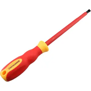 6.5mm x 150mm VDE Insulated Soft Grip Electrical Electricians Screwdriver Flat