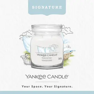 Yankee Candle Signature Medium Jar Clean Cotton