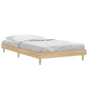 Berkfield Bed Frame Sonoma Oak 100x200 cm Engineered Wood