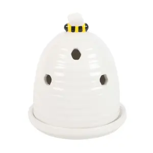 Something Different Beehive Incense Cone Holder White (One Size)