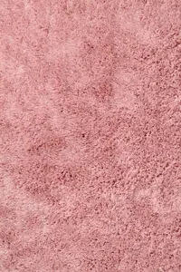 Blush Modern Plain Shaggy Sparkle Rug for Bedroom & Living Room-120cm X 170cm