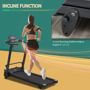 HOMCOM 2.5HP Motorise Treadmill Machine MP3 & USB Player w/ 5 Preset Programs