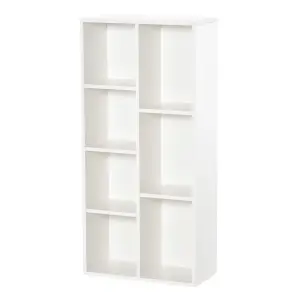 HOMCOM Bookcase Modern Bookshelf Cabinet for Home Office White