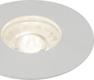 Lighting Collection Cantho White LED Recessed Spotlight, Pack of 3