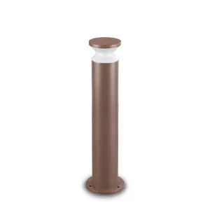 Ideal Lux Torre Outdoor Bollard Coffee IP65