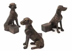 Weimaraner Plant Pot Feet - Set of 3