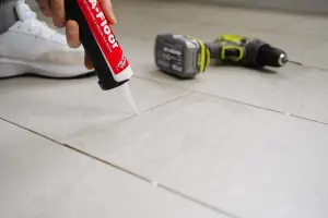 Fix-A-Floor Extra Strength Bonding Adhesive for Loose and Hollow Tiles, Wood, LVT & Laminate. Includes 2mm+ Tip - Pack of 12