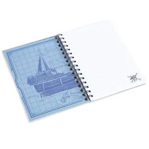 One Piece Live Action Going Merry Notebook Brown/Yellow/Blue (One Size)