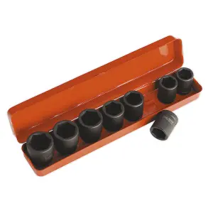 Sealey Impact Socket Set 8pc 3/4"Sq Drive Metric AK77/9M